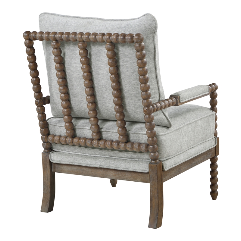 spindle wood frame chair