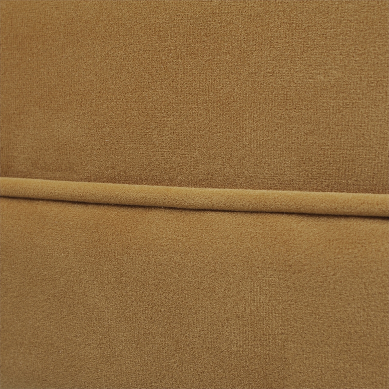 Home Square 2 Piece Tufted Upholstered Fabric Accent Chair Set in Gold