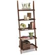 Home Square 2 Piece Ladder Country Wood Bookshelf Set in Cherry