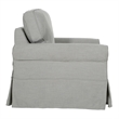 Home Square 2 Piece Slip Cover Fabric Accent Chair Set in Fog Gray