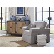 Home Square 2 Piece Slip Cover Fabric Accent Chair Set in Fog Gray