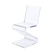 Home Square 2 Piece Modern Acrylic Z-Chair Set in Clear