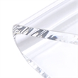 Home Square 2 Piece Modern Acrylic Z-Chair Set in Clear