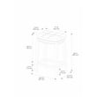 Home Square 2 Piece PU Upholstery Wood Counter Stool Set in Gray