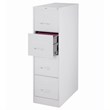 Home Square 4 Drawer Metal Vertical Filing Cabinet Set in Light Gray (Set of 2)