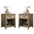 Home Square Bedroom Nightstand in Lintel Oak ( Set of 2 )