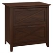 Home Square 2 Drawer Wood Filing Cabinet Set in Bing Cherry (Set of 2)