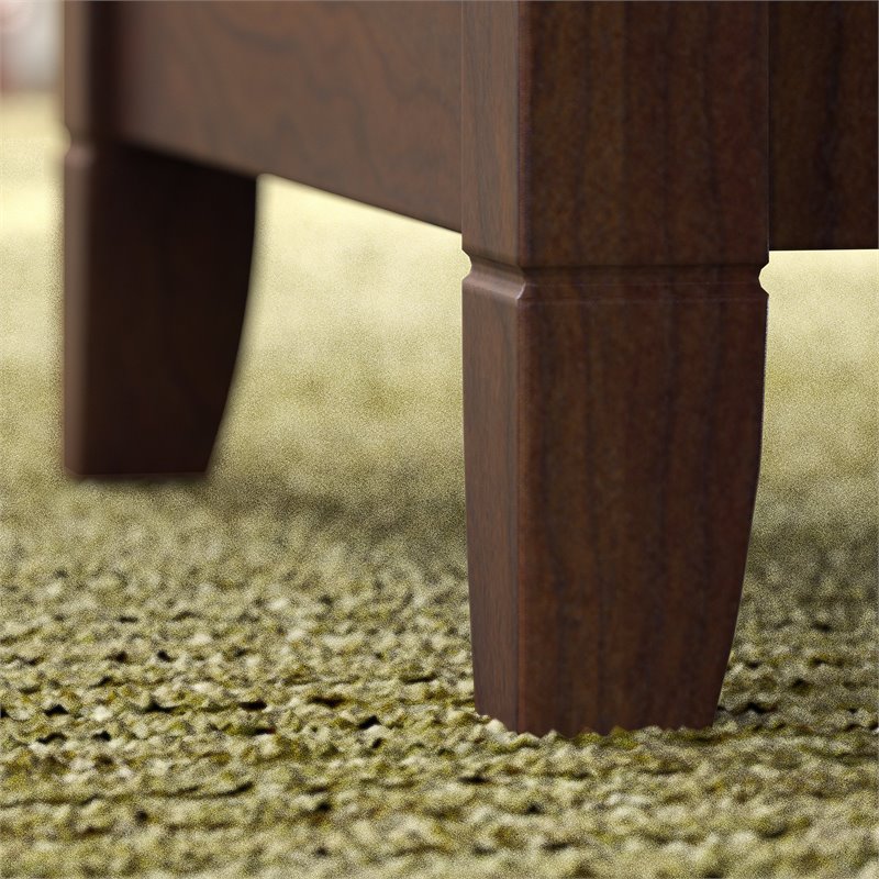 Home Square 2 Drawer Wood Filing Cabinet Set in Bing Cherry (Set of 2)