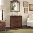 Home Square 2 Drawer Wood Filing Cabinet Set in Bing Cherry (Set of 2)