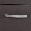 Home Square 3 Drawer Mobile Wood Filing Cabinet Set in Storm Gray (Set of 2)