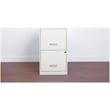 Home Square 2 Drawer Metal Filing Cabinet Set in Pearl White (Set of 2)