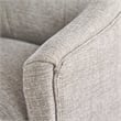 Home Square 2 Piece Swivel Linen Office Chair Set in Light Gray