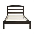 Home Square 2 Piece Solid Wood Twin Bed Set in Espresso