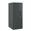 Home Square 3 Shelf Metal Locker Storage Cabinet Set in Charcoal (Set of 2)