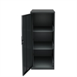 Home Square 3 Shelf Metal Locker Storage Cabinet Set in Charcoal (Set of 2)