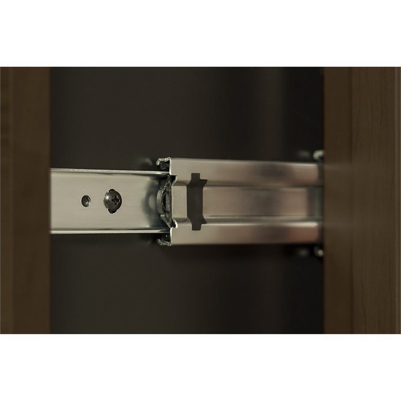 Home Square 3 Drawer Mobile Wood Filing Cabinet Set in Mocha Cherry (Set of 2)