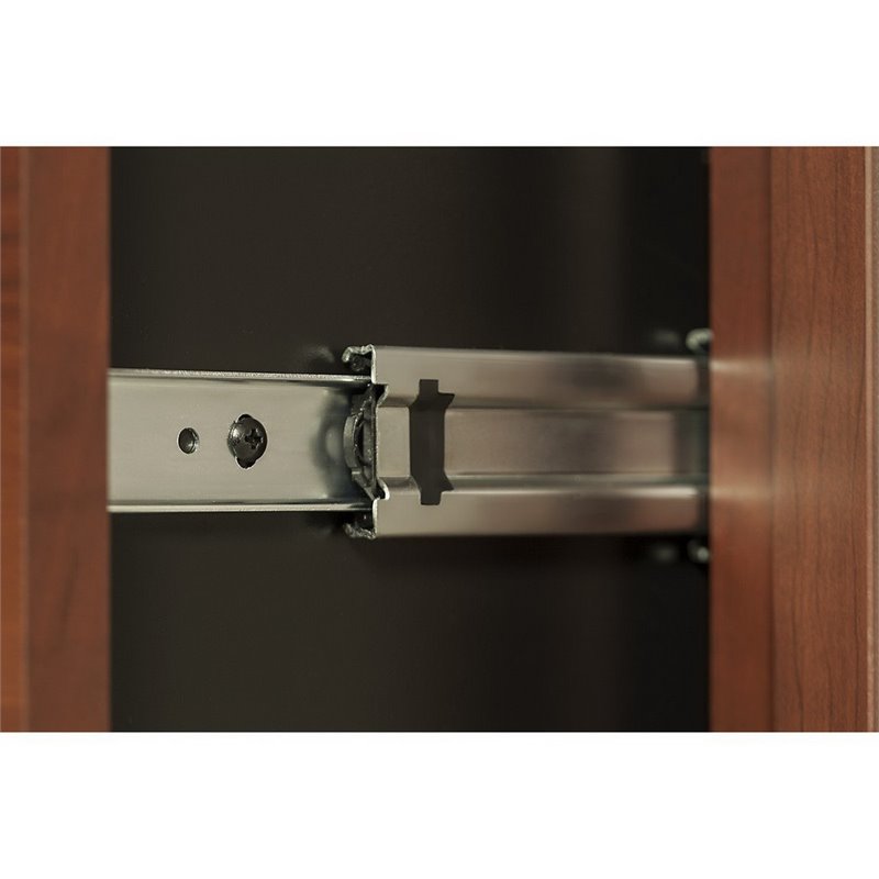 Home Square 2 Drawer Mobile Wood Filing Cabinet Set in Hansen Cherry (Set of 2)