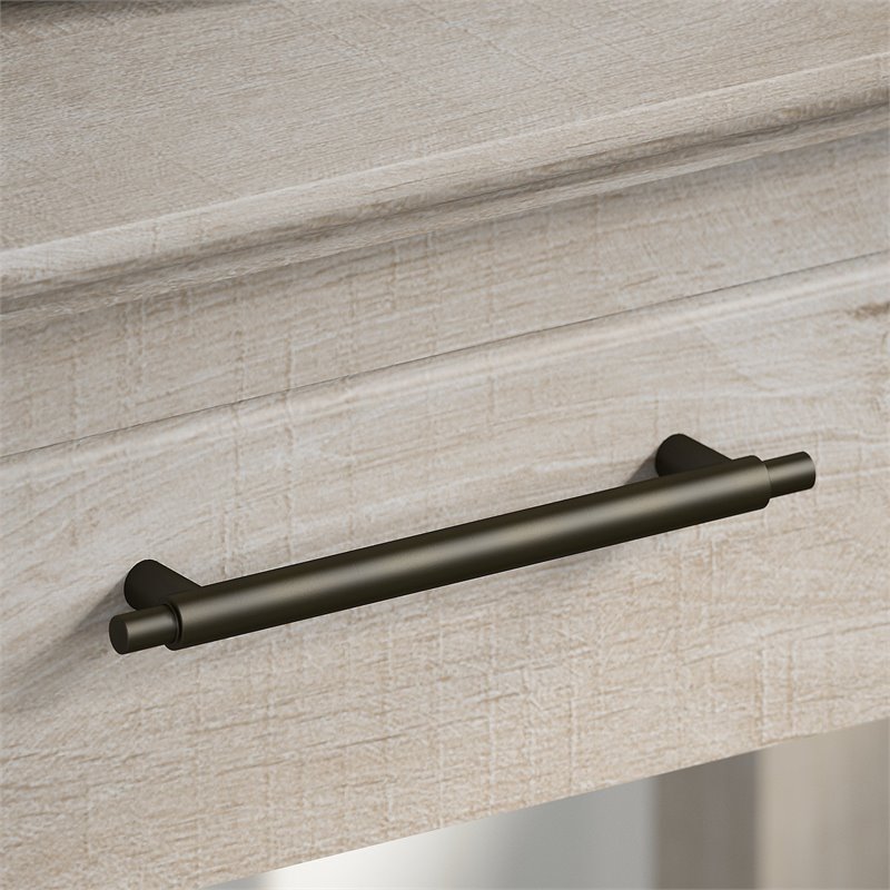 Home Square 2 Piece Wood End Table Set with Storage in Washed Gray