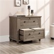 Home Square 2 Piece Contemporary Wood Lateral Filing Cabinet Set in Emery Oak