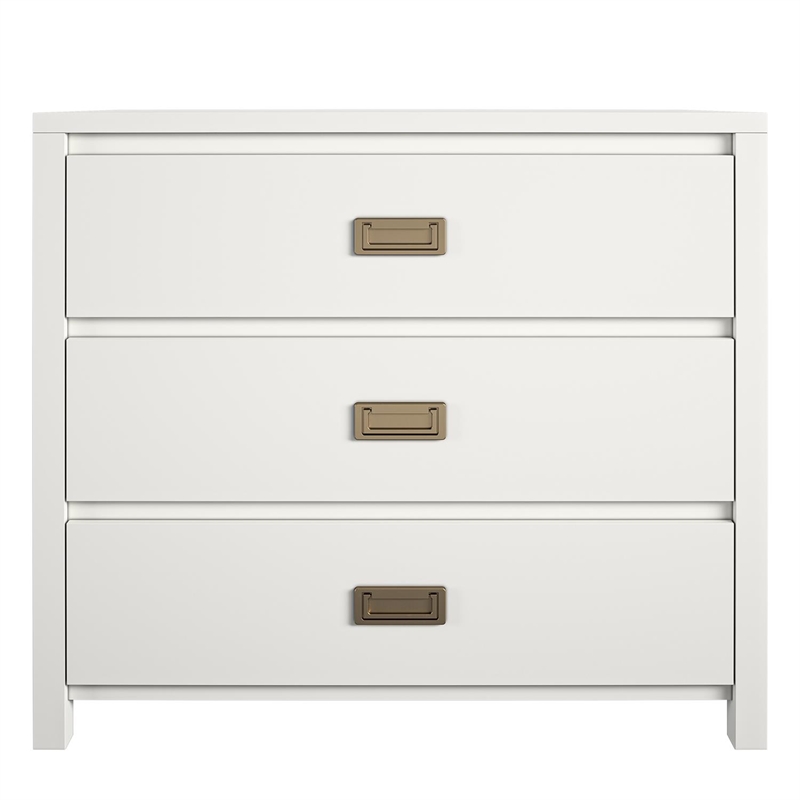 Home Square Kids Bedroom Set with Two 3 Drawer White Kids Dresser ( Set of 2 )