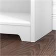Home Square 2 Piece Traditional Cabot 5-shelf Wood Bookcase Set in White