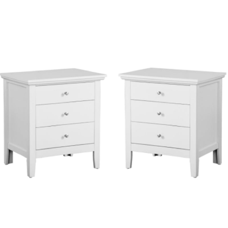 White Night Stand , Ivory Nightstands, White Night Stands