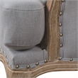 Home Square 2 Piece Regal Upholstered Fabric Accent Chair Set in Light Blue