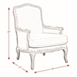 Home Square 2 Piece Regal Upholstered Fabric Accent Chair Set in Light Blue