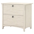 Home Square 2 Piece Wood Filing Cabinet Set with 2 Drawer in Antique White