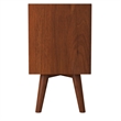 Home Square 2 Piece Wood Nightstand Set with 2 Drawer in Acorn-White
