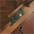 Home Square 2 Piece Solid Wood Nightstand Set with 3 Drawer in Brown Cherry