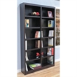 Home Square 2 Piece Traditional Double Wide Wood Bookcase Set in Espresso