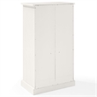 Home Square 2 Piece Wood Accent Cabinet Set with 2 Door in Distressed White
