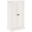 Home Square 2 Piece Wood Accent Cabinet Set with 2 Door in Distressed White