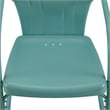 Home Square 2 Piece UV-resistant Metal Patio Chair Set in Blue