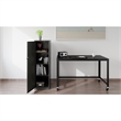 Home Square 2 Piece Metal Locker Storage Cabinet Set with 4 Shelf in Charcoal