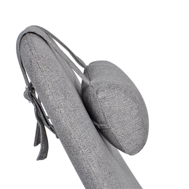 Home Square Contemporary Rocking Chair in Gray Fabric ( Set of 2 )