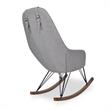 Home Square Contemporary Rocking Chair in Gray Fabric ( Set of 2 )