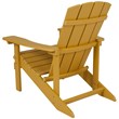 Home Square 2 Piece Faux Wood Adirondack Chair Set In Yellow