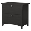Home Square 2 Piece Metal Filing Cabinet Set with 2 Drawer in Vintage Black