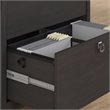 Home Square 2 Piece Metal Filing Cabinet Set with 2 Drawer in Vintage Black