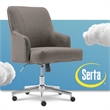 Home Square 2 Piece Soft Fabric Home Office Chair Set in Medium Gray