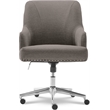 Home Square 2 Piece Soft Fabric Home Office Chair Set in Medium Gray
