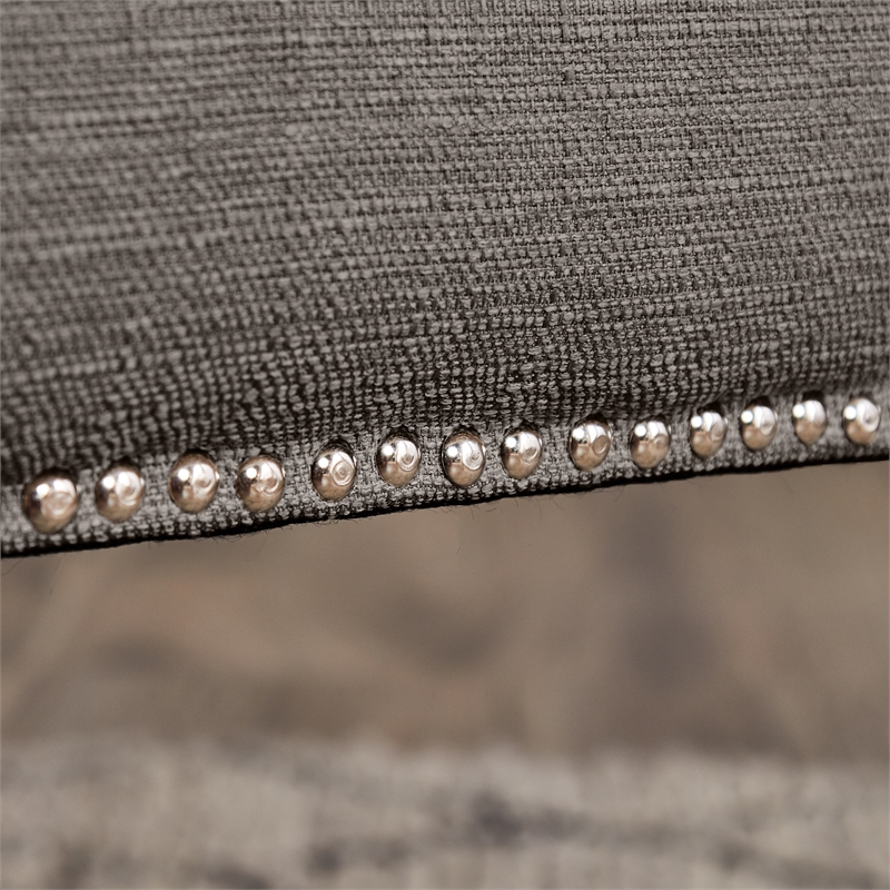 Home Square 2 Piece Soft Fabric Home Office Chair Set in Medium Gray