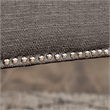 Home Square 2 Piece Soft Fabric Home Office Chair Set in Medium Gray
