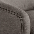 Home Square 2 Piece Soft Fabric Home Office Chair Set in Medium Gray