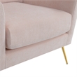 Home Square 2 Piece Mid Century Polyester Fabric Accent Chair Set in Blush