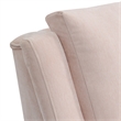 Home Square 2 Piece Mid Century Polyester Fabric Accent Chair Set in Blush