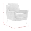 Home Square 2 Piece Mid Century Polyester Fabric Accent Chair Set in Blush