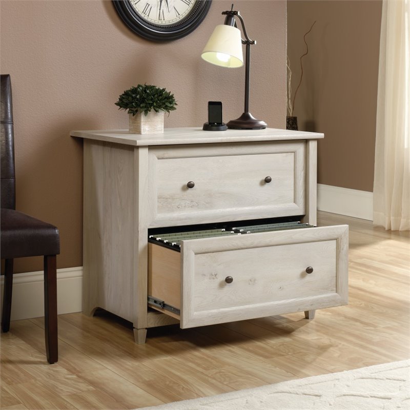 Home Square 2 Piece Engineered Wood Filing Cabinet Set in Chalked Chestnut